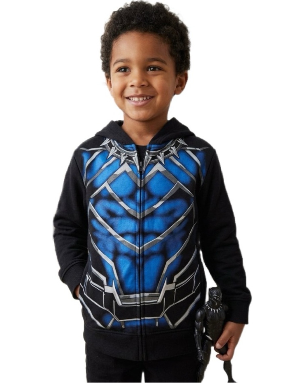 Marvel Black Panther Kids Full Zip Hoodie Size 4/5 XS  NWOT